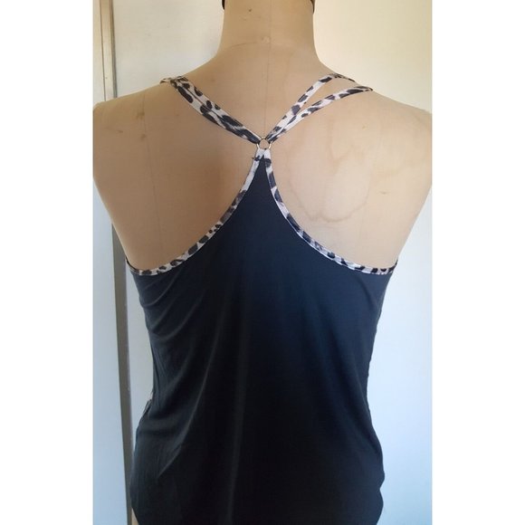 Victoria's Secret cheetah animal print gray white camisole tank lingerie M - Picture 5 of 12